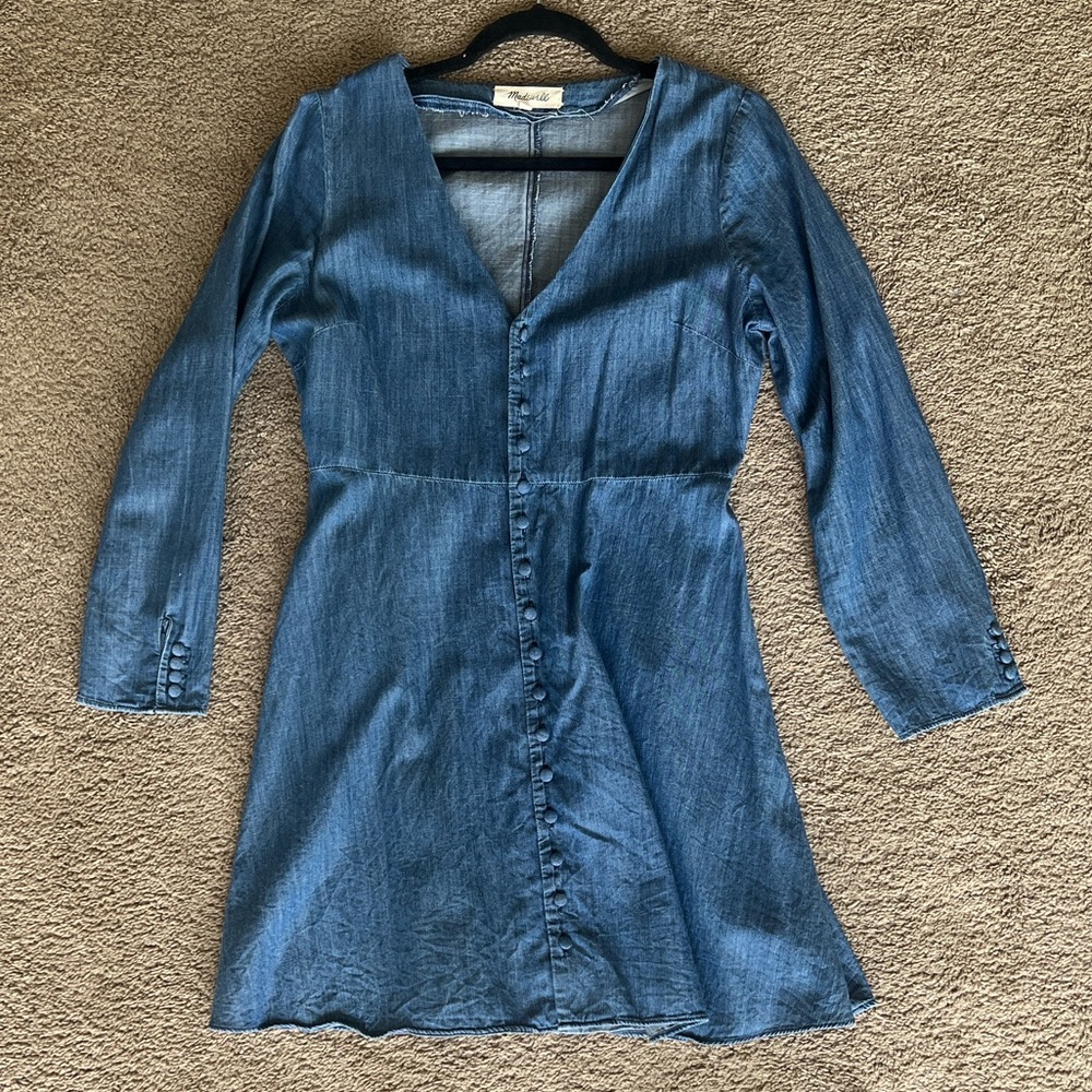 Madewell Dark Blue Denim Dress